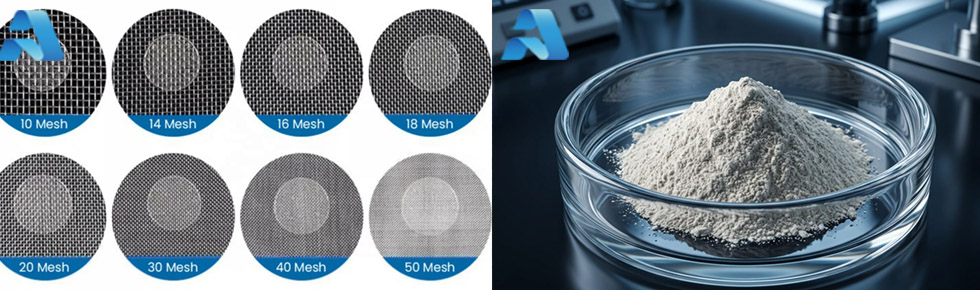 Microns vs. Mesh,soda feldspar