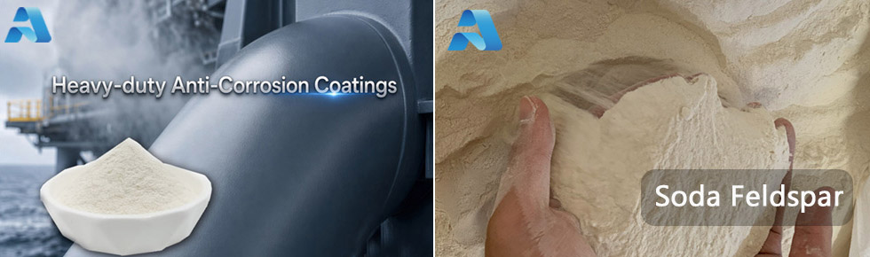 Anti-corrosion coating-soda feldspar